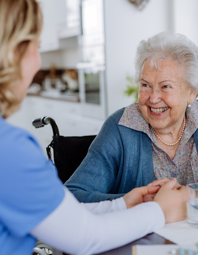 Senior-woman-happy-with-medication-management-at-board-and-care-facility